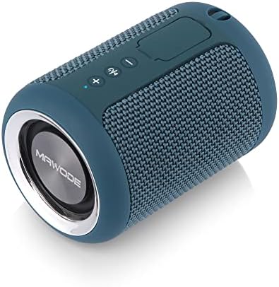 MAWODE Bluetooth Speakers, T10 Waterproof Speaker, 8 Hr Playtime Portable Speaker, Small, Lightweight, Mini, Wireless, Shower Speaker, Aux & TF Card Support (Blue)