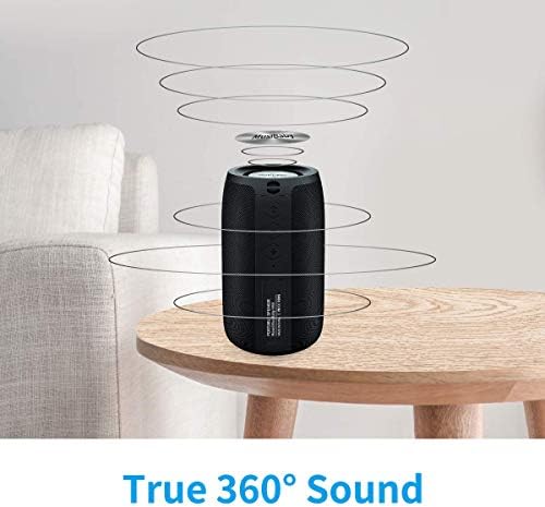 Bluetooth Speakers,MusiBaby Speaker,Outdoor,Wireless,Waterproof, Portable Speaker,Dual Pairing, Bluetooth 5.0,Loud Stereo,Booming Bass,1500 Mins Playtime for Home,Party,Gifts(Black) - Image 2