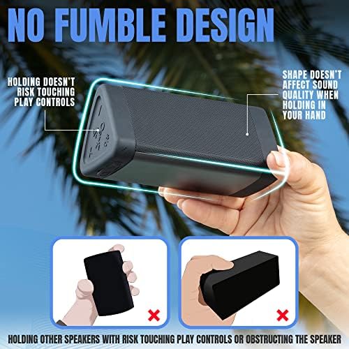 OontZ Angle 3 Bluetooth Speaker, Portable Wireless Bluetooth 5.0 Speaker, 10 Watts, Crystal Clear Stereo Sound, Rich Bass, IPX5 Water Resistant, Loud Portable Bluetooth Speaker (Black) - Image 4